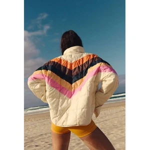 Free People Pippa Printed Packable Puffer Jacket Medium NEU - Bild 1 von 4