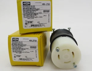 2 pieces   HBL2733 HUBBELL TWIST-LOCK INSULGRIP FEMALE 30A 480VAC 3 Pole 4 Wire - Picture 1 of 4