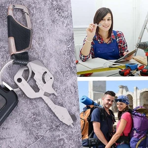 Multiherramienta en forma de llave 20 en 1 EDC Gadget con destornillador y regla para regalos hombres - Imagen 1 de 9