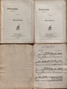 Lotto Spartiti Debussy collezione Preludi Suite Bergamasque Fromont / Durand - Foto 1 di 12