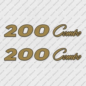 PRO CRAFT 200 COMBO GOLD NEW STYLE DECALS STICKERS Set of 2 11.5" LONG - Picture 1 of 2