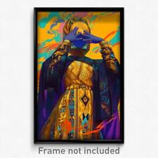 Art Poster - Woman Feeling Vigilance Wearing Royal Clothes Lift (Art Print)
