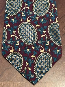 Vintage Christian Dior Monsieur 100% Silk Men’s Neck Tie Made In Usa - Picture 1 of 10