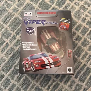 Vintage 2001 Nkok Dodge Viper GTSR wired PS2 computer mouse NIB - Picture 1 of 5