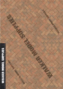 Escala 1:18 (3xA4) Garaje ladrillo carretera - Pelar y aplicar calcomanía/modelo coche, diseño 8 - Imagen 1 de 1