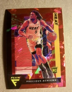 Precious Achiuwa 2020-21 Flux Red Cracked Ice Prizm Refractor Rookie RC #218 - Picture 1 of 2