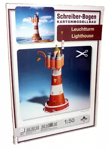 + CARDBOARD MODEL BUILDING LIGHTHOUSE WRITER SHEET 604 craft sheet cardboard model - Picture 1 of 2