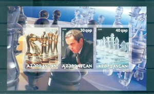Azerbaigian 2008 - Foglietto "schacchi" non dentellato - Imagen 1 de 1