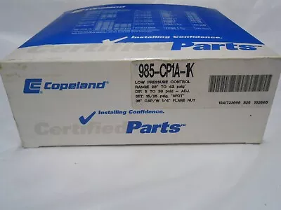 985-CP1A-1K-COPE   COPELAND CNTRL PRESS SNGL LOW W/ CAPILARY - Image 1 of 2