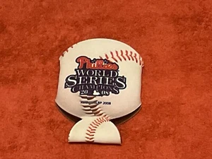 PHILADELPHIA PHILLIES 12OZ COOLER 08 WS 2008 WORLD SERIES CHAMPIONS DRINK KOOZIE - Picture 1 of 7