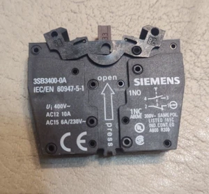Siemens 3SB3400-0A Blocco contatti 3SB34000A - Foto 1 di 2