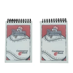 2 Vintage Staten Island Yankees Baseball Commerce Bank Note Pads 4 x 6 - Picture 1 of 4