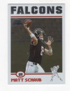 2004 TOPPS CHROME FOOTBALL ROOKIE MATT SCHAUB ATLANTA FALCONS #211 - Picture 1 of 8