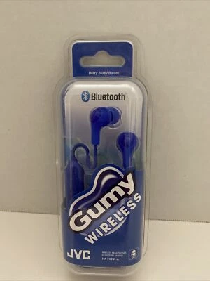 JVC Gumy Wireless Bluetooth Blue Earbuds with Microphone HA-FX9BT-A - SEALED - Image 1 of 4