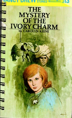Journal - Made from "The Mystery of the Ivory Charm" Nancy Drew Cover - Image 1 of 3