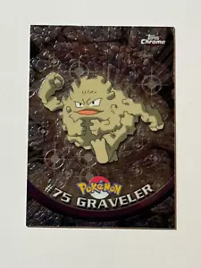 2000 Topps Chrome Pokemon #75 Graveler NM - Picture 1 of 2
