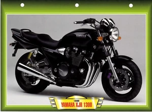 CARTE FICHE TECHNIQUE MOTO  /  YAMAHA XJR 1300 . 1999  .  NEUVE .  - Picture 1 of 1