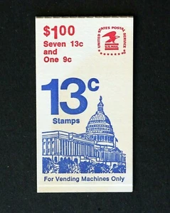 U.S. Scott #BK131 Booklet, $1.00 Capitol and Flags, Mint in Excellent Condition - Picture 1 of 2