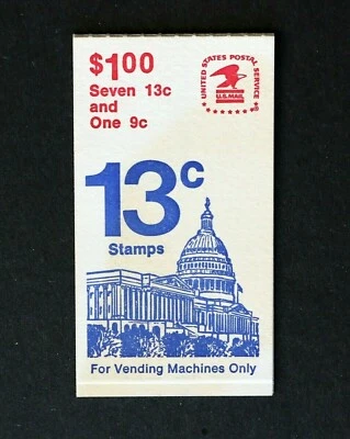 U.S. Scott #BK131 Booklet, $1.00 Capitol and Flags, Mint in Excellent Condition - Image 1 of 2
