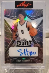 2022 Leaf Exotic Scoot Henderson RC Auto / 2 Blazer 🔥📈ssp - Bild 1 von 1