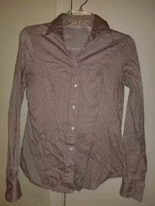 New York & Company Women's Shirt Small Pink Long Sleeve Button Front Top Blouse - Picture 1 of 5