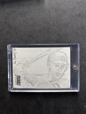 Derek Jeter New York Yankees 2008 Topps  1/1 Sketch Card Ken Branch Artist