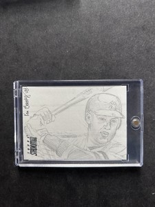 Derek Jeter New York Yankees 2008 Topps  1/1 Sketch Card Ken Branch Artist