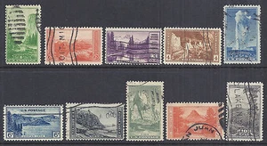 US 1934 National Parks Year Set of 10, Complete - 740-749 Used - Picture 1 of 1