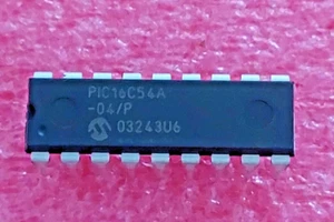 1pcs PIC16C54A-04/P DIP 8BIT MCU 75KB 25 RAM 12 I/O 4MHz MICROCHIP DIP18 - Imagen 1 de 2