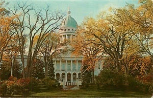 Postal del Capitolio del Estado Augusta Maine ME pm 1985 - Imagen 1 de 2
