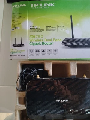 TP-LINK Router Switch Wifi Archer C2 Dual Band, 4 Porte Ethernet Gigabit - Immagine 1 di 2