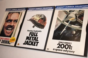 3 DVD Lot Stanley Kubrick Full Metal Jacket, The Shining & 2001 A Space Odyssey - Picture 1 of 2