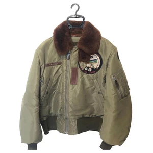 Buzz Rickson's B-15B Jacket Size 38 Khaki Vintage Military Flight M F/S - Picture 1 of 20