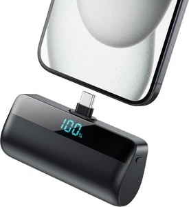 Mini Powerbank Tragbares Ladegerät 5200mAh für iPhone 16/15 Serie, PD USB C Akku - Bild 1 von 4