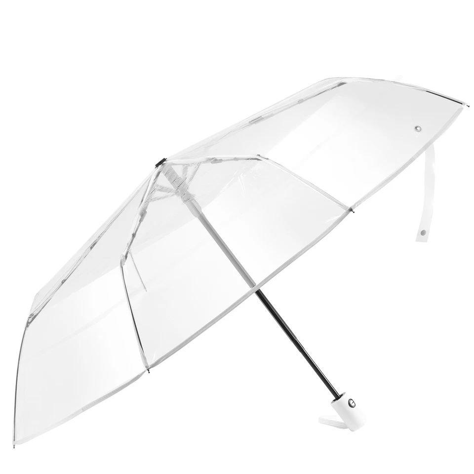 Trasparente Ombrello Automatico Ombrello  Donne Uomini Sole  3305 - Immagine 1 di 1