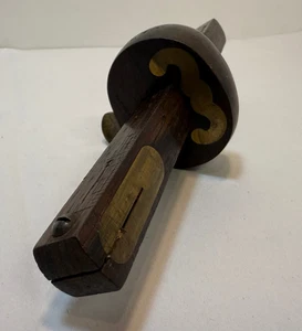 Antique Wood & Brass Carpenters Scribe Gauge Tool 8.5" Pat. 1872 - Picture 1 of 8