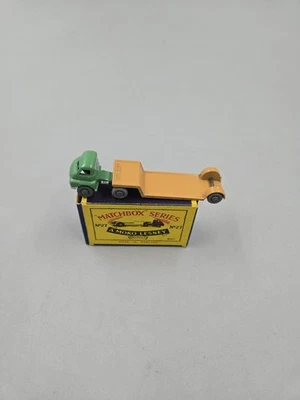 Винтажный британский прицеп Matchbox Lesney No27 с металлическими колесами в оригинале... - Изображение 1 из 4