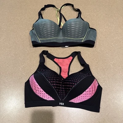 Sujetador deportivo Victoria's Secret Sport 36C INCREÍBLE soporte máximo con aros Foto 1 de 4