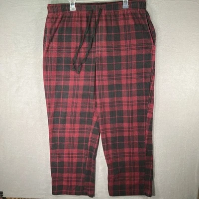 Sonoma XL Ropa de dormir Hombres Pijama Pantalones Rojo Negro Cuadros Salón Dormir Pantalones Foto 1 de 4