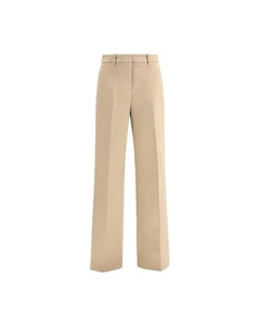 True Royal WideLeg Cotton Blend Pants Women Beige Jeans & Pants - Bild 1 von 4