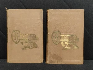 Antique 1885 The Life and Works of Washington Irving Vol I & II, P.F. Collier - Picture 1 of 11