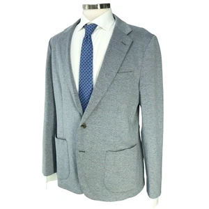 J.CREW Sport Mantel Herren 42R Thompson Strick hellgrau Baumwolle Stretch aufgesetzte Tasche - Bild 1 von 20