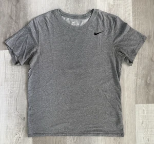 Camiseta Nike Para Hombre Dri-Fit Correr Manga Corta Calce Estándar Gris Talla Pequeña - Imagen 1 de 5