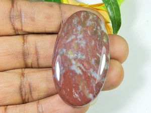 Affrican Red Natural Bloodstone Handmade Vintage Oval Gemstone 27X50X06 MM T483 - Bild 1 von 9
