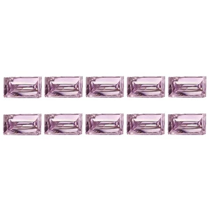 0.11Ct  [10 Pcs Lot]  Baguette 1.8 x 1.1 MM Intense Purple Pink Pink Diamond - Picture 1 of 5