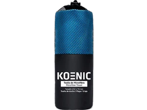 Toalla - KOENIC Microfibra, 152x76 cm, Poliéster y nylon, Súper absorción, Azul - Imagen 1 de 2