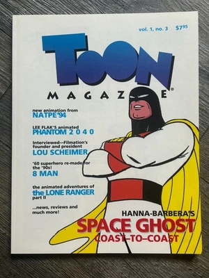TOON Magazine #3 1994 Animation Cartoon SPACE GHOST Hanna-Barbera 8 Man Anime - Image 1 of 3