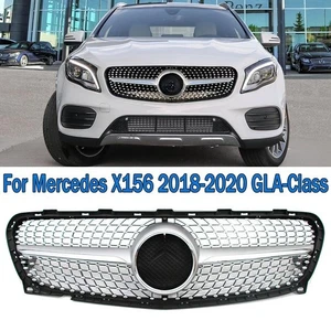 Front Grille For Mercedes Benz X156 2018-2019 GLA250 GLA180 GLA200 Grill W/Star - Picture 1 of 7