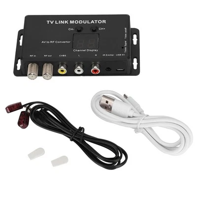 TM70 UHF  LINK Modulator AV zu  Konverter IR Extender mit Kanalanzeige USB 2149 - Bild 1 von 4