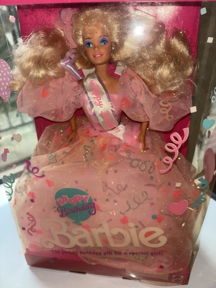 Barbie Mattel #7913 - 1990 feliz cumpleaños en caja original Foto 1 de 4